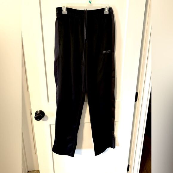 AND1 Men's Black Track Pants - Picture 1 of 8